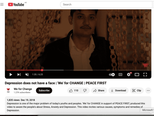 Raising awareness about mental health issues